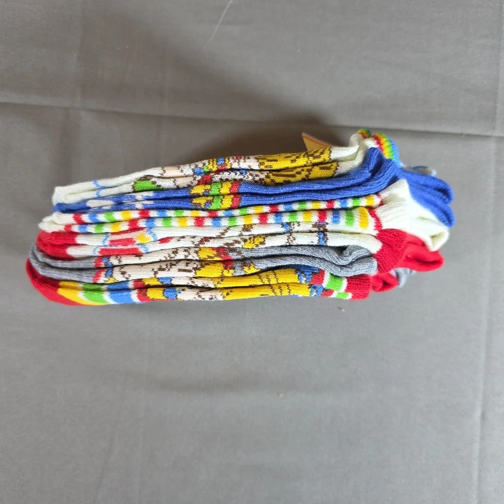 NWT 6-pack Rainbow Brite Women's No Show Socks Size 4-10